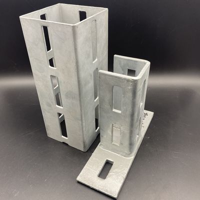 Canal cuadrado de acero modular galvanizado en caliente 120x100x4