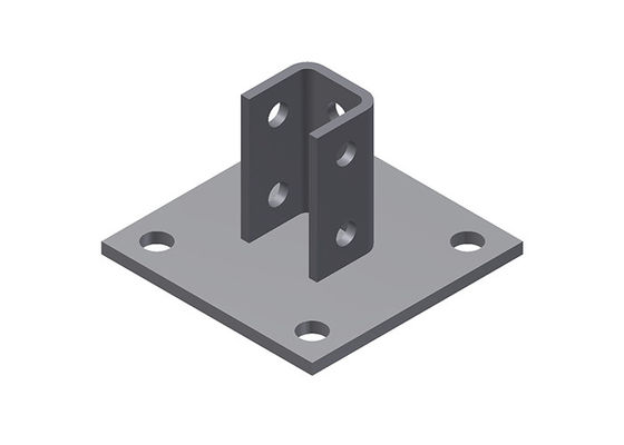 Base de postes de montaje de canales C de zinc eléctrico