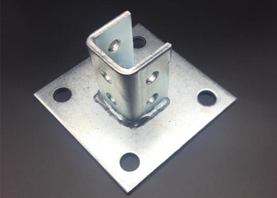 Las piezas de apoyo de los postes de base de las piezas de apoyo de las piezas de metal galvanizado de tamaño personalizado