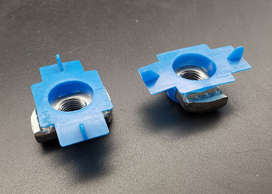 Las nueces de las alas de plástico azul de acero inoxidable personalizadas