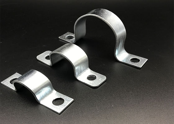 Abrazadera de silla de montar para conducto de 1-1/4'' galvanizada en fábrica