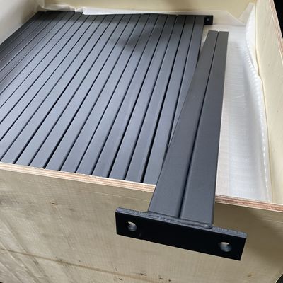 Diseño personalizado negro liso canal de puntal de 41x41 de lado a lado con soporte