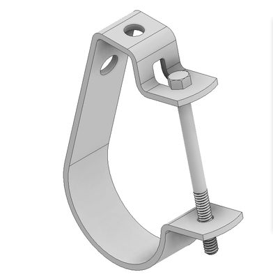 Abrazadera J Hooker personalizada con recubrimiento de zinc
