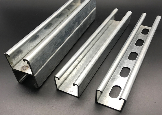 Canal Unistrut ranurado sólido conformado en frío para materiales de construcción