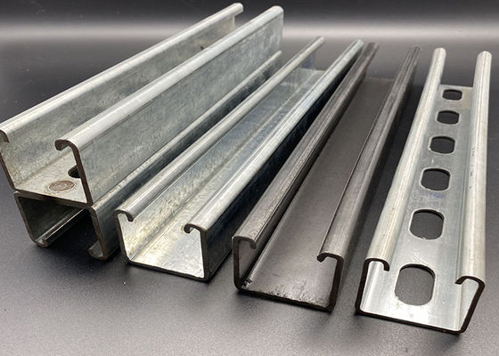 Canal de perfil de acero al carbono 41x41 41x62 ranurado galvanizado en caliente