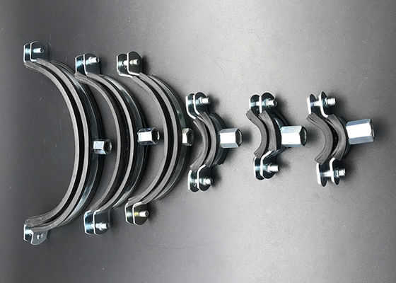 Fabricante: Tornillos de acero galvanizado m8 m10 Abrazadera de cojín para tuberías EPDM