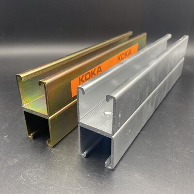 Fabricante de un conducto de doble rueda de refuerzo de zinc revestido con zinc para carga pesada