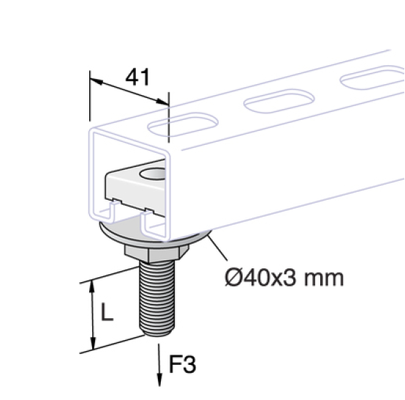Custom Size Boulon à tête marteau TBO Nut for Strut Channel