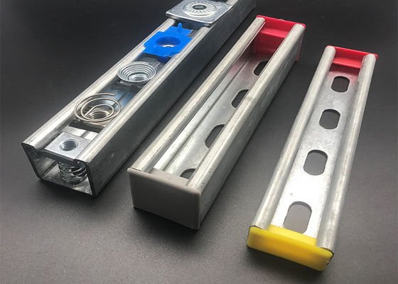 41x41 Capilla de extremo del canal de estrujo Plástico Negro Amarillo