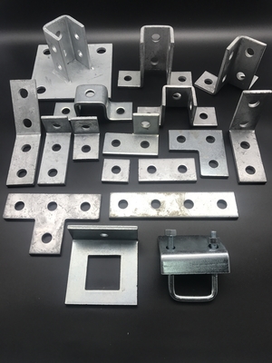 Precio de fábrica Brackets de montaje de canales de placa plana de ángulo de zinc eléctrico
