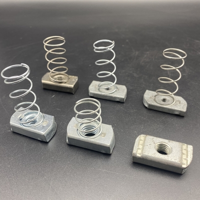 3/8' 1/2' Nuts de resorte de canal galvanizado eléctrico
