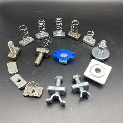 3/8' 1/2' Nuts de resorte de canal galvanizado eléctrico