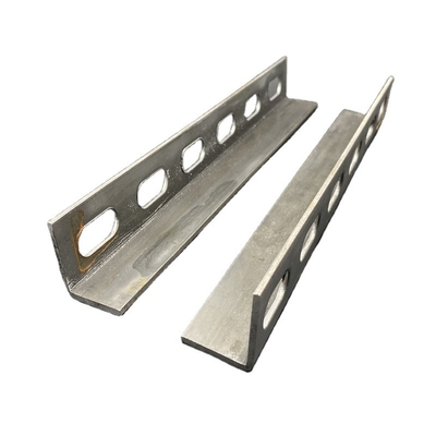 Acero galvanizado 41x41 1 58 canal de ángulo con ranuras