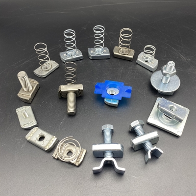 Accesorios de estribo de acero metálico m6 m8 m10 m12 Frutos secos del canal de estribo