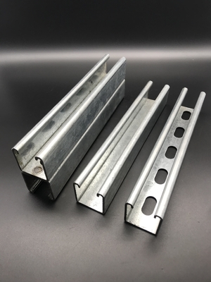 Gran capacidad tamaño personalizado con ranuras de soporte hdg Unistrut Strut Channel