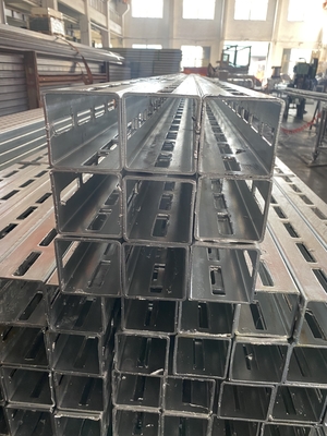 Perfil modular 120x100x4 mm Canal cuadrado galvanizado eléctrico