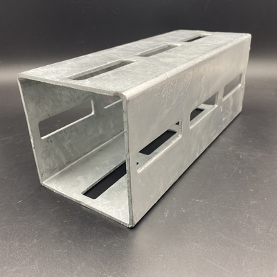 Sistema de soporte modular de acero de canal cuadrado con ranuras para la construcción