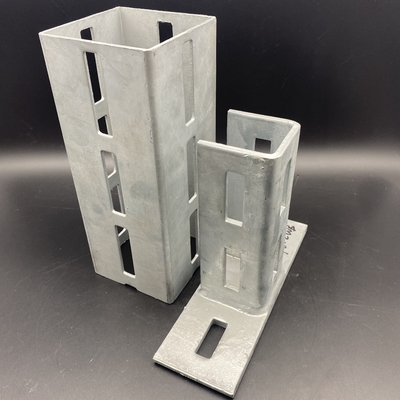 Sistema de soporte modular de acero de canal cuadrado con ranuras para la construcción