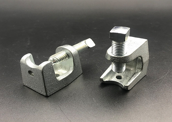 Clamparas de vigas de apoyo de hierro maleable de zinc eléctrico m10 m12