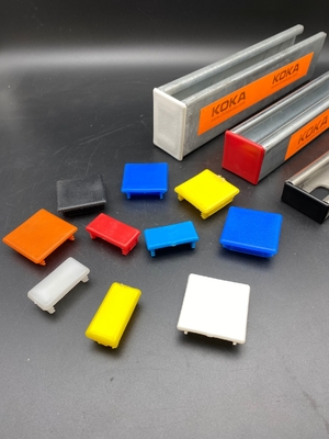 Colourful PVC P5580 41x62mm Unistrut Cap del extremo del canal