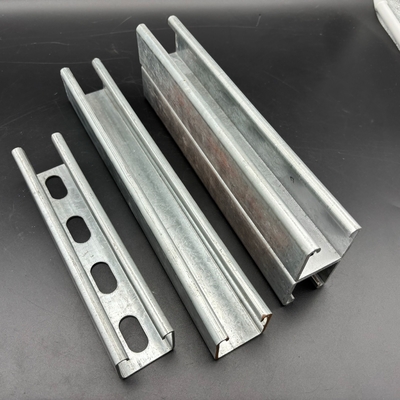 Calor sumergido galvanizado 41x41 ranuras de perfil C canal de soporte