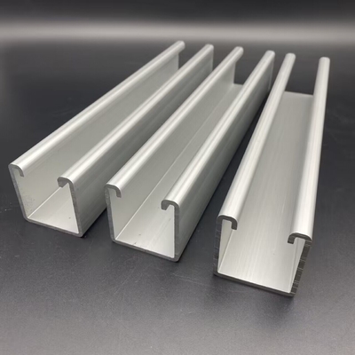 C perfil tamaño personalizado de aluminio 6005 canal de apoyo