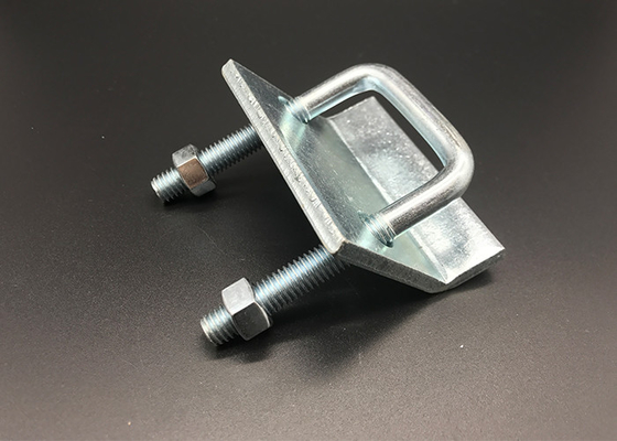 Clamparas de vigas de tornillo de forma cuadrada en U, recubiertas de zinc