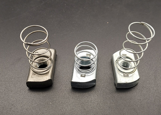 Accesorios de los soportes m12 m14 Nuts de resorte de acero inoxidable 304 para el canal de soporte