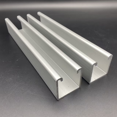 Sistema de canalización de montaje solar de aluminio Perfil de aluminio C