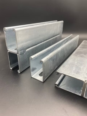 41x124 Unistrut galvanizado eléctrico de espalda a espalda