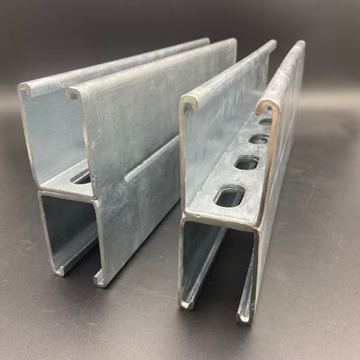 Acero de carbono 41x82 Revestido con zinc Unistrut canal de apoyo