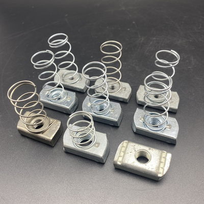 M8 m10 Metales galvanizados con muescas de resorte