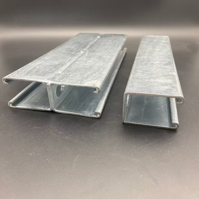 Material de construcción Q235 Tamaño personalizado Acero galvanizado de espalda a espalda Canal unistrut