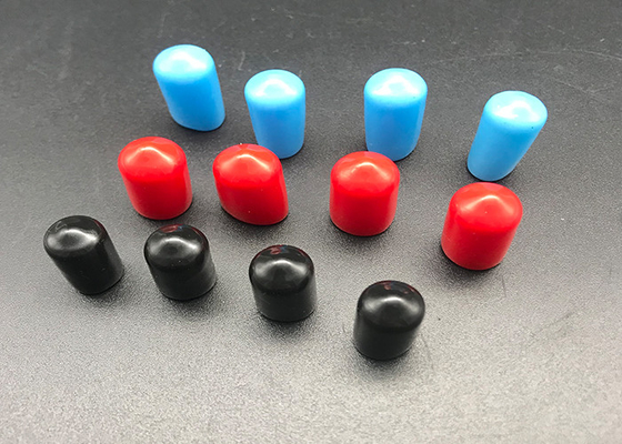 Negro Rojo m8 m10 m12 Tapones de extremo de varilla rosada