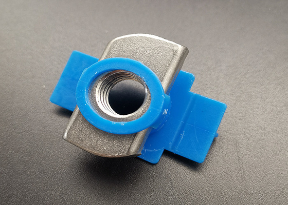 Noz de canal de ala de plástico azul galvanizado eléctrico para el sistema solar