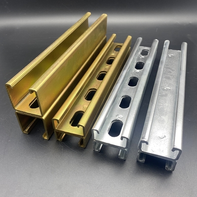 Oro zinc personalizado de espalda a espalda Unistrut canal
