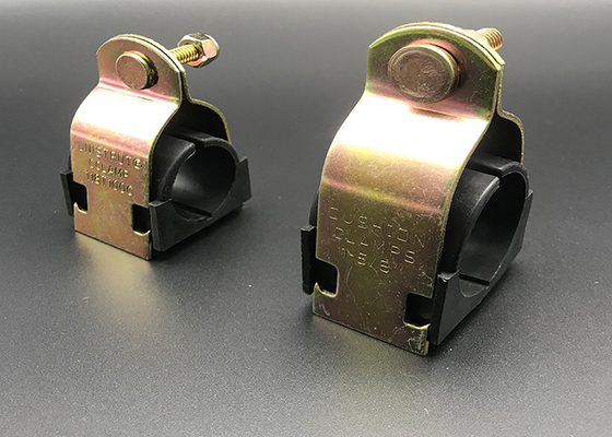 Clamparas de almohadilla de zinc amarillo con caucho TPE