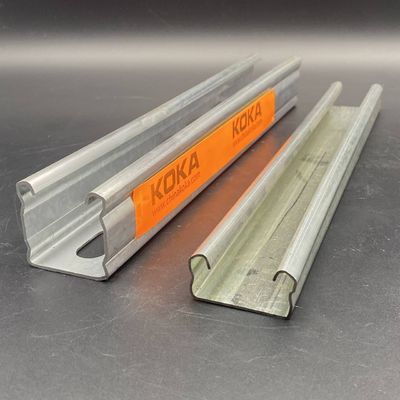 41x21 Canal galvanizado unistrut con endurecedor