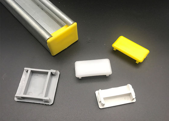 Color amarillo blanco PVC con tapa de extremo