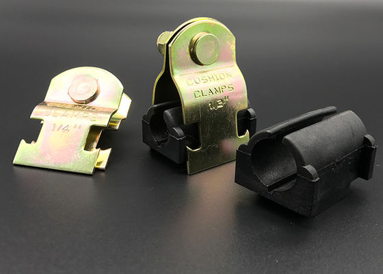 Clamparas de almohadón de unistrut TPE de oro zinc 3/4' 1-7/8'