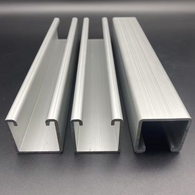 Tamaño personalizado del canal Unistrut de aluminio para el sistema solar