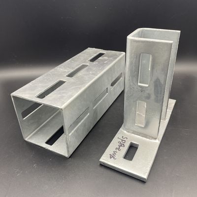 Tamaño personalizado 100x100x3 Canal cuadrado galvanizado eléctrico