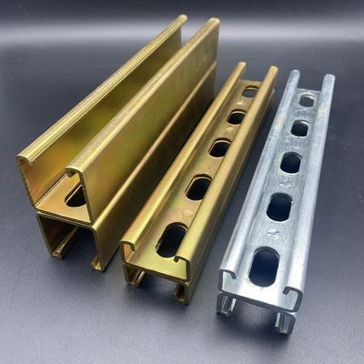 Material de construcción con ranuras 41x82 doble canal de unistrut