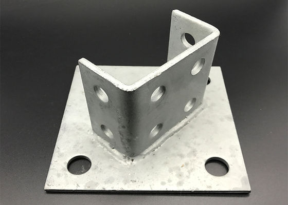 Soportes de base para poste de canaleta de acero metálico de 12 orificios