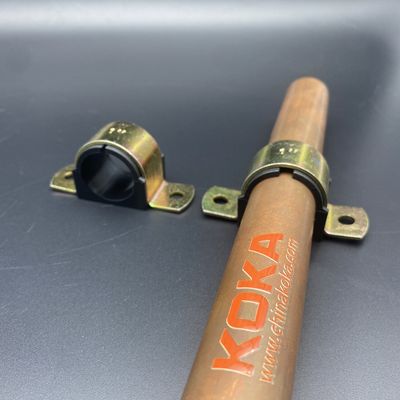 Clamparas de almohadón Omega de zinc de oro