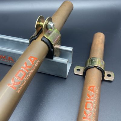 Acopladores de almohadón de silla de montar de zinc amarillo de dos agujeros