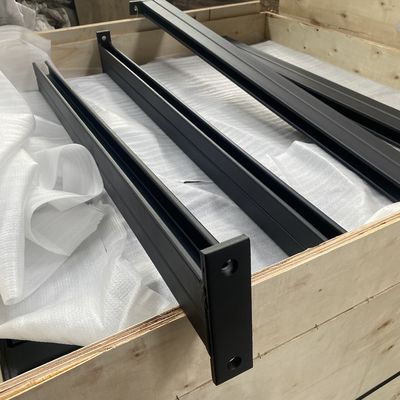 Revestimiento en polvo 41x41 Bracket de brazo de canal de doble estribo