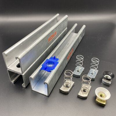 Profil de estribillo de canal de unistrut de acero inoxidable galvanizado por inmersión en caliente Ss304 316 C