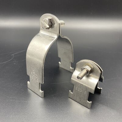 Unistrut Clamps de tubería de acero inoxidable 304 Clamps de soporte de tamaño personalizado