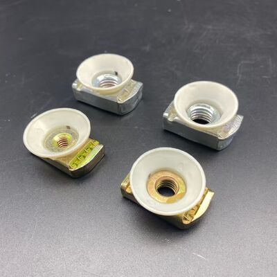 Tuerca de resorte m6 m8 de zinc amarillo al por mayor con ala de plástico